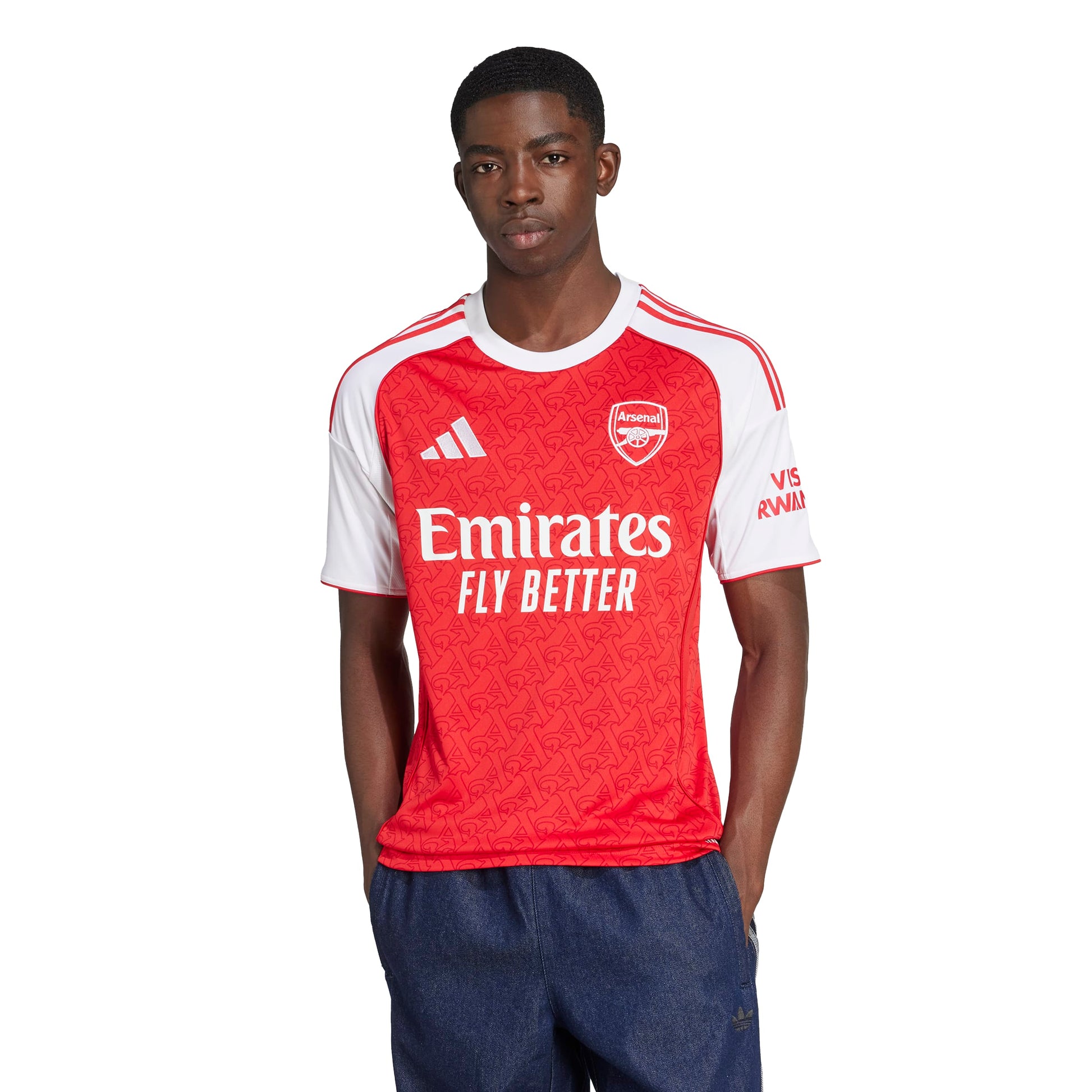 ADI ARSENAL 25-26 HOME JERSEY SCARLET RED/WHITE