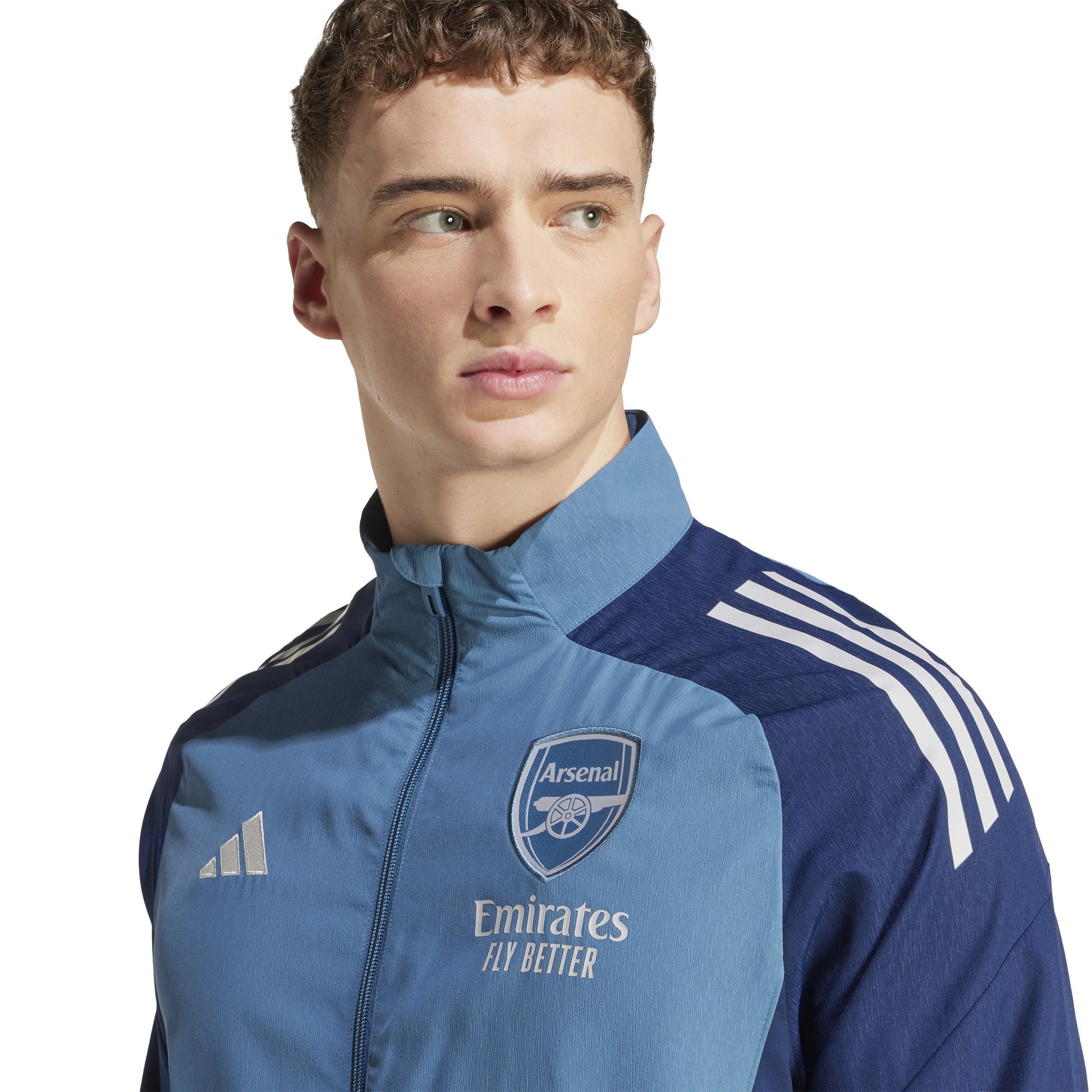 ADI ARSENAL 25-26 PRESENTATION JACKET BLANCH BLUE
